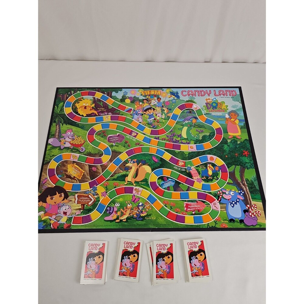 Dora the Explorer Candy Land Board Game Replacement Board & Cards Only
